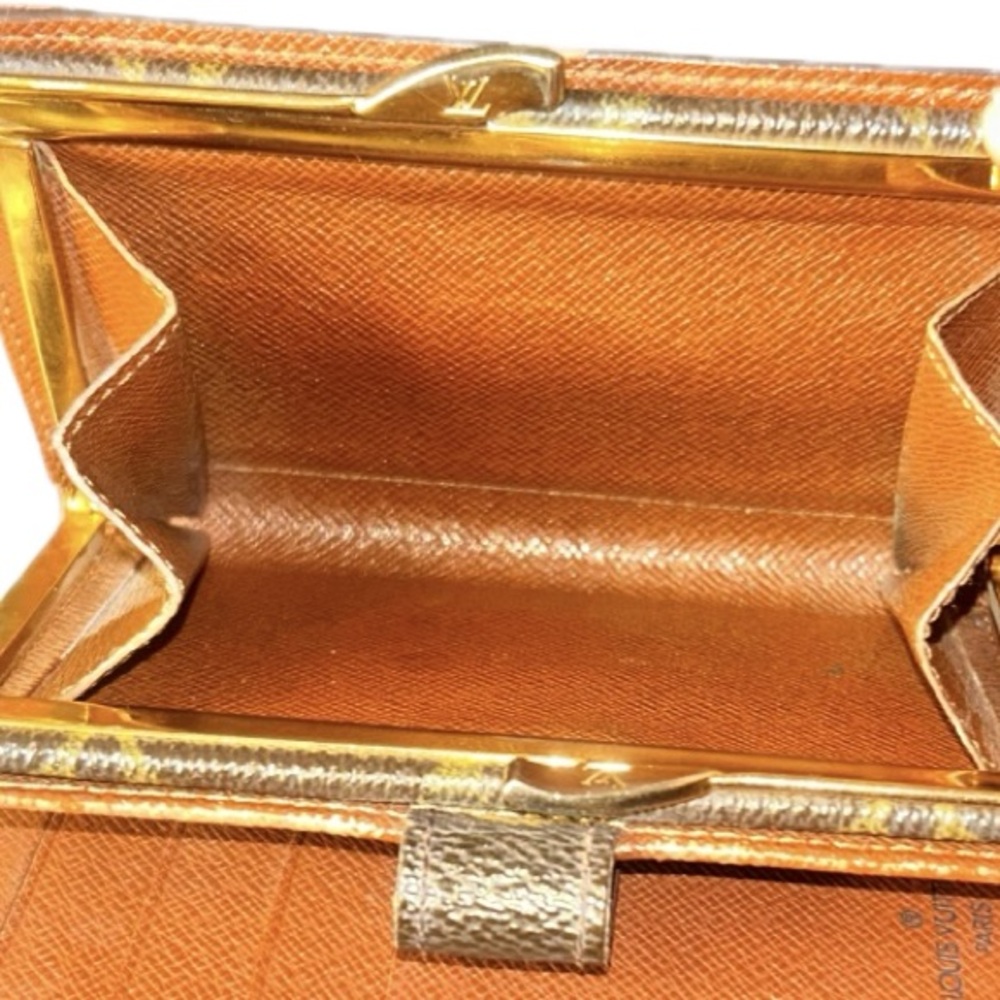 Louis Vuitton Vintage Monogram Wallet Kisslock Coin | TH0091 Made in France - Picture 6 of 8